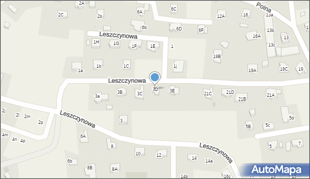 Jeżów Sudecki, Leszczynowa, 3D, mapa Jeżów Sudecki