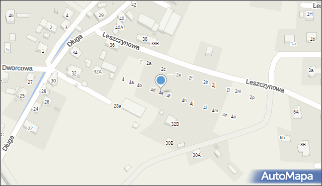 Jeżów Sudecki, Leszczynowa, 4e, mapa Jeżów Sudecki