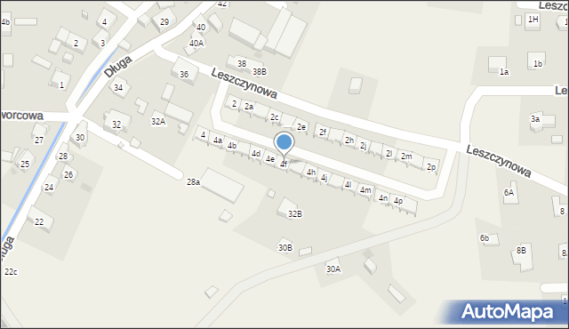 Jeżów Sudecki, Leszczynowa, 4f, mapa Jeżów Sudecki