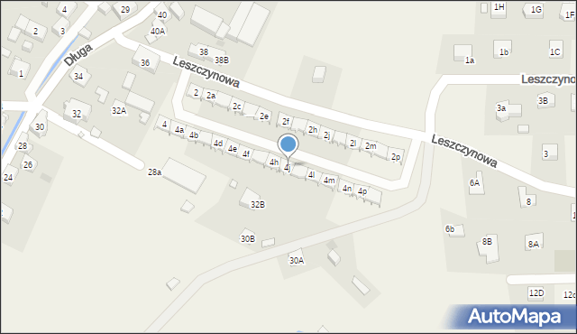 Jeżów Sudecki, Leszczynowa, 4j, mapa Jeżów Sudecki
