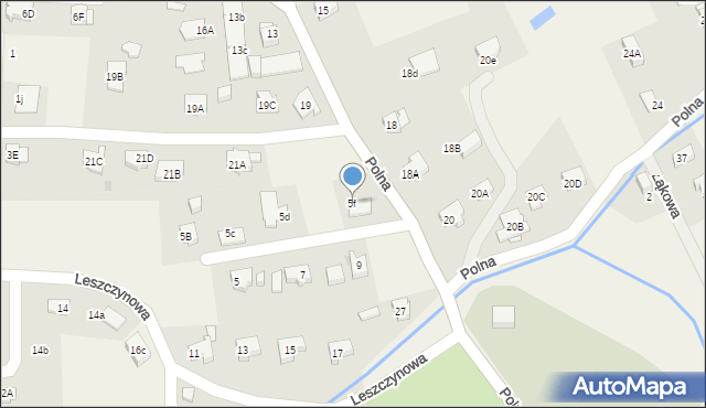 Jeżów Sudecki, Leszczynowa, 5f, mapa Jeżów Sudecki