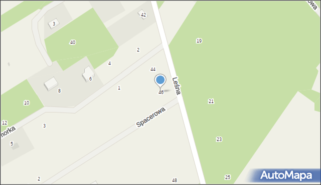 Joachimów-Mogiły, Leśna, 46, mapa Joachimów-Mogiły