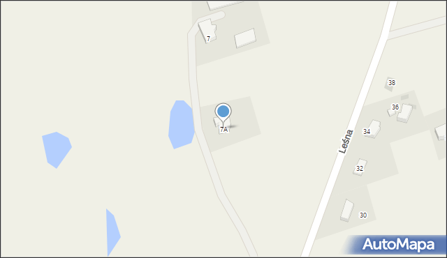Jonkowo, Leśna, 7A, mapa Jonkowo