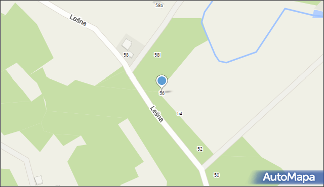 Józefów, Leśna, 56, mapa Józefów