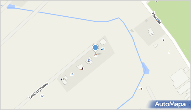 Józefów, Leszczynowa, 22, mapa Józefów