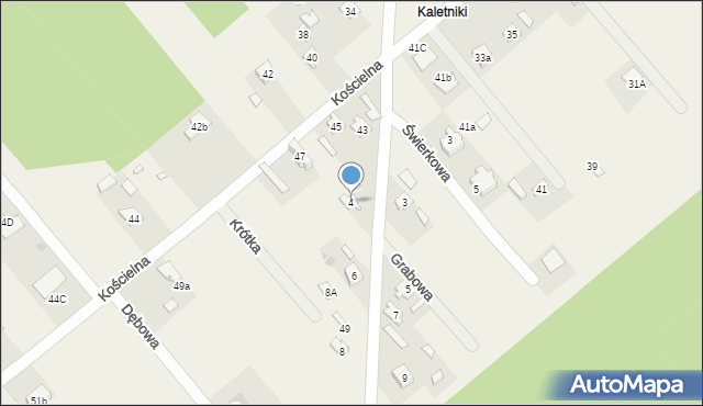 Kaletnik, Leśna, 4, mapa Kaletnik