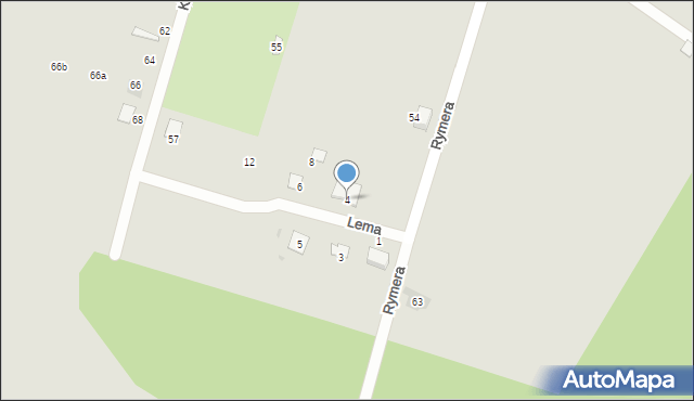 Kalety, Lema Stanisława, 4, mapa Kalety