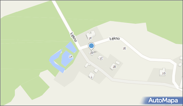 Kamień, Łekno, 1D, mapa Kamień