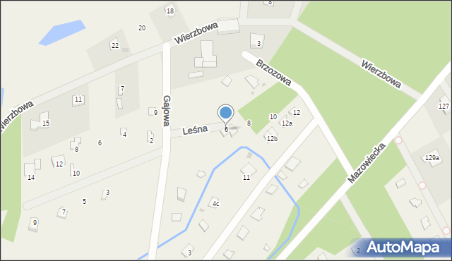 Kamieńczyk, Leśna, 6, mapa Kamieńczyk