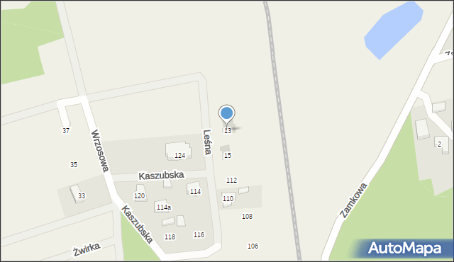 Kamienica Królewska, Leśna, 13, mapa Kamienica Królewska