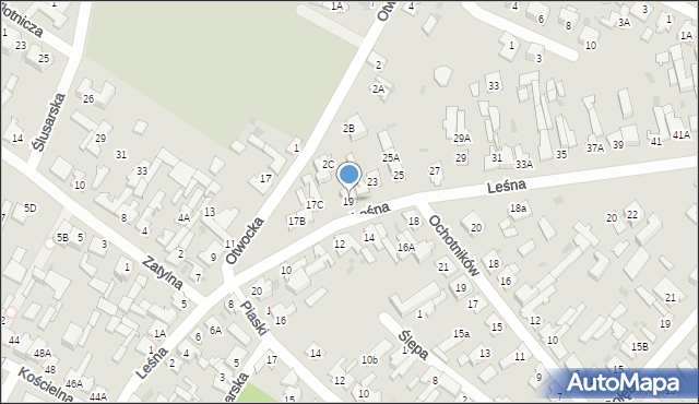 Karczew, Leśna, 19, mapa Karczew