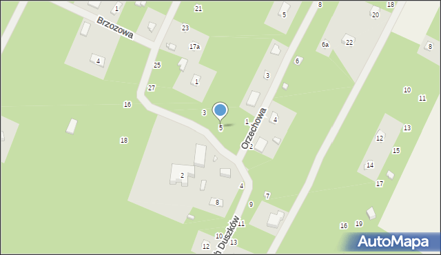 Kębliny, Leśnych Duszków, 5, mapa Kębliny