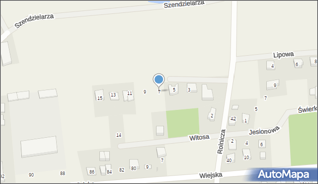 Kębłowo, Leszczynowa, 7, mapa Kębłowo