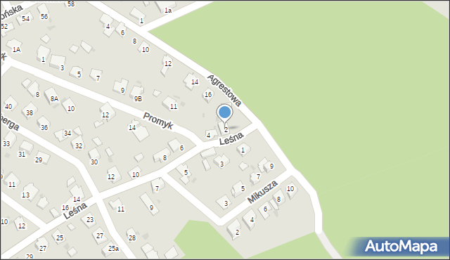 Kędzierzyn-Koźle, Leśna, 2, mapa Kędzierzyna-Koźle