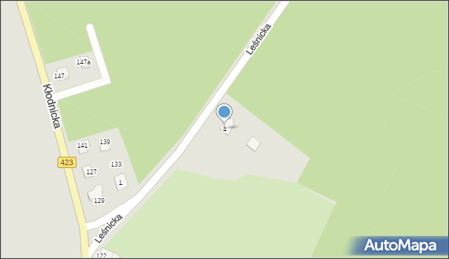 Kędzierzyn-Koźle, Leśnicka, 4, mapa Kędzierzyna-Koźle