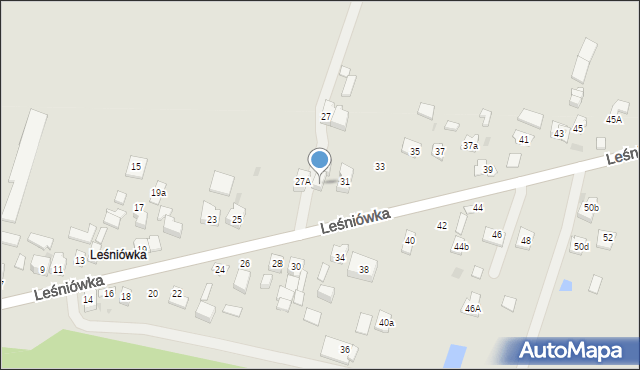 Kielce, Leśniówka, 29a, mapa Kielc