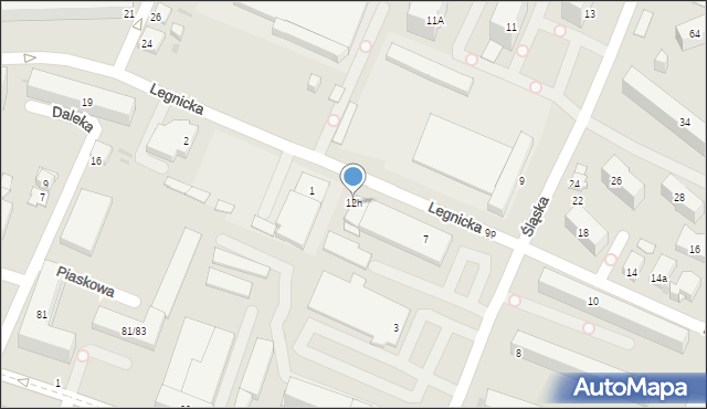 Kielce, Legnicka, 12h, mapa Kielc