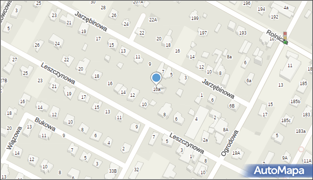 Kiełpin, Leszczynowa, 10a, mapa Kiełpin