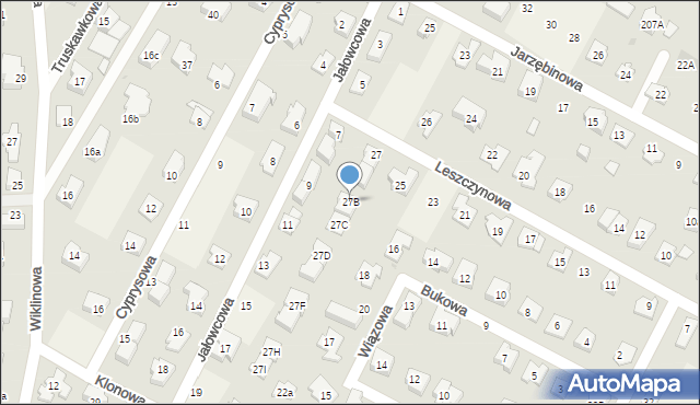 Kiełpin, Leszczynowa, 27B, mapa Kiełpin