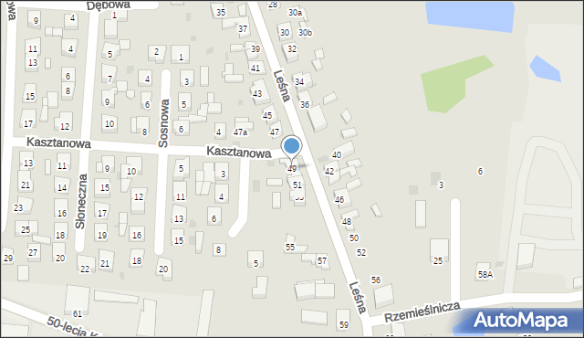 Kleczew, Leśna, 49, mapa Kleczew