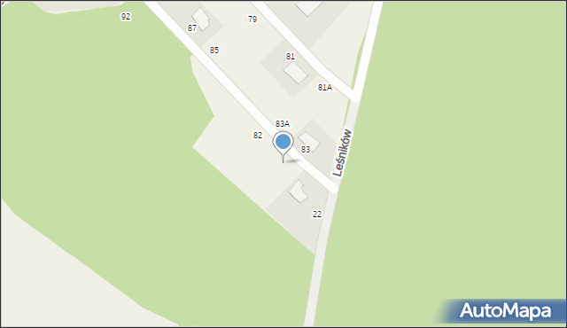 Kleszczewo, Leśników, 24, mapa Kleszczewo