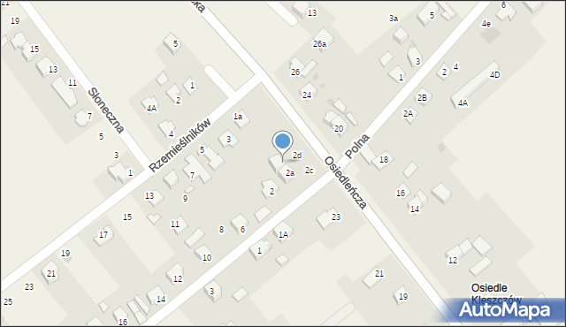 Kleszczów, Leśna, 2b, mapa Kleszczów