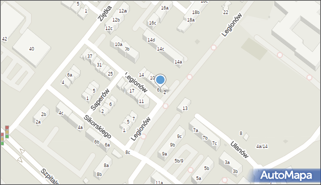 Knurów, Legionów, 4, mapa Knurów