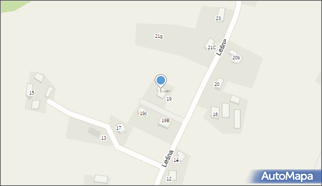 Kobielice, Leśna, 19E, mapa Kobielice