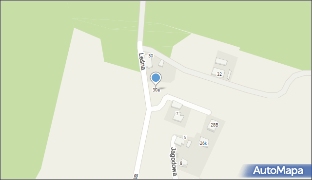 Kobielice, Leśna, 30a, mapa Kobielice