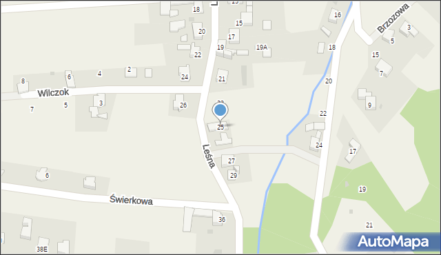 Kobyla, Leśna, 25, mapa Kobyla