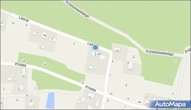 Kobylarnia, Leśna, 1, mapa Kobylarnia