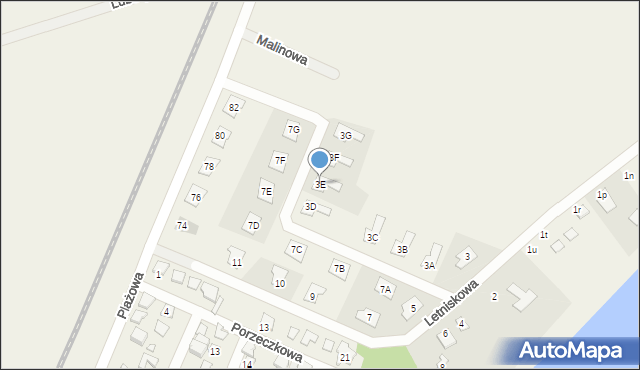 Kobylec, Letniskowa, 3E, mapa Kobylec