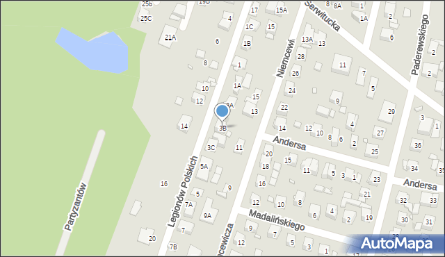 Kobyłka, Legionów Polskich, 3B, mapa Kobyłka