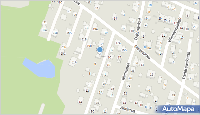 Kobyłka, Legionów Polskich, 4A, mapa Kobyłka