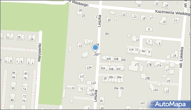 Kobyłka, Leszka, 13D, mapa Kobyłka