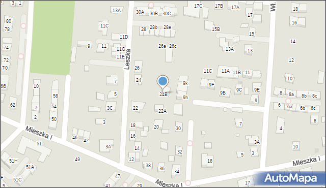 Kobyłka, Leszka, 24B, mapa Kobyłka