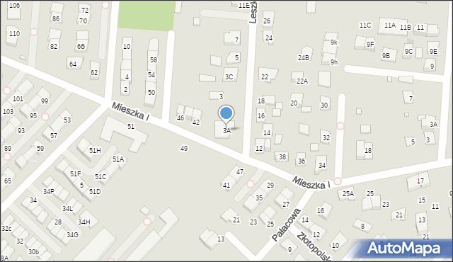 Kobyłka, Leszka, 3A, mapa Kobyłka