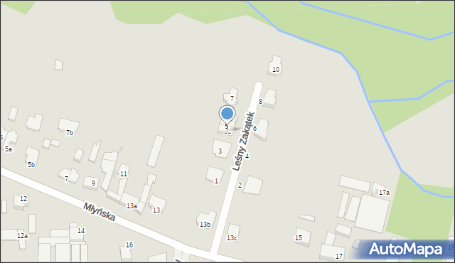 Kobylnica, Leśny Zakątek, 5a, mapa Kobylnica