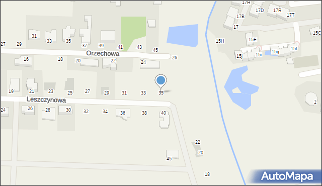 Koczargi Stare, Leszczynowa, 35, mapa Koczargi Stare