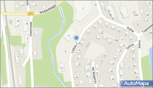 Kolbudy, Leśna, 4, mapa Kolbudy