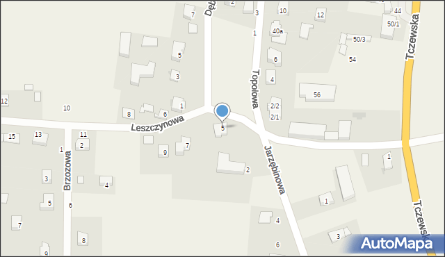 Kolnik, Leszczynowa, 5, mapa Kolnik