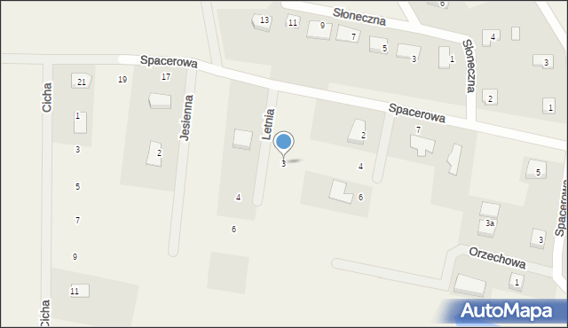 Kolnik, Letnia, 3, mapa Kolnik