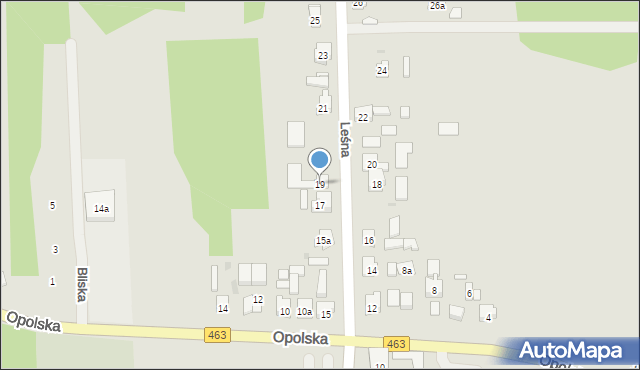 Kolonowskie, Leśna, 19, mapa Kolonowskie