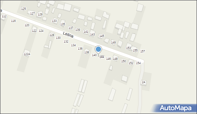 Koniemłoty, Leśna, 142, mapa Koniemłoty