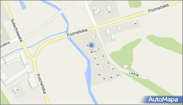 Konotop, Leśna, 4b, mapa Konotop