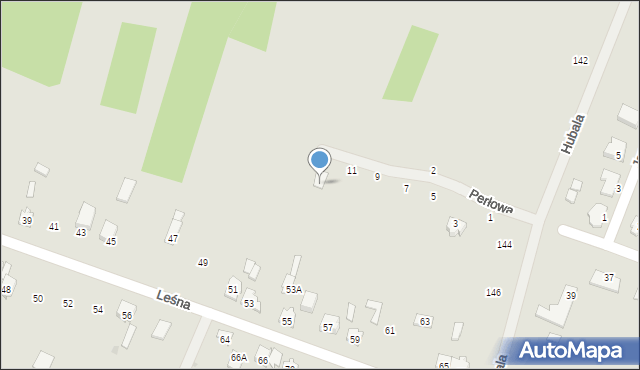 Końskie, Leśna, 53b, mapa Końskie