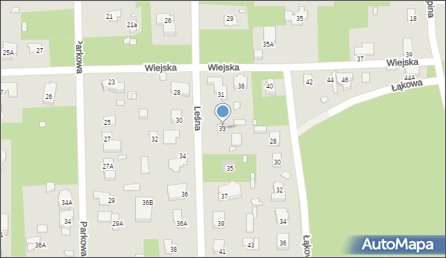 Konstancin-Jeziorna, Leśna, 33, mapa Konstancin-Jeziorna