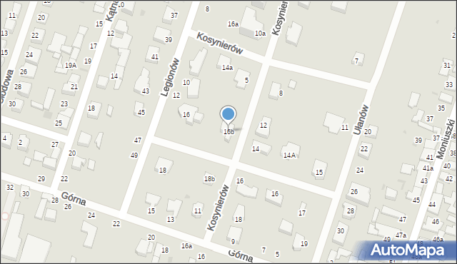 Konstantynów Łódzki, Legionów, 16b, mapa Konstantynów Łódzki