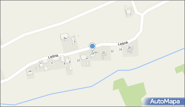 Kornice, Leśna, 14, mapa Kornice