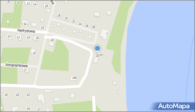 Koronowo, Leśne Osiedle, 21, mapa Koronowo